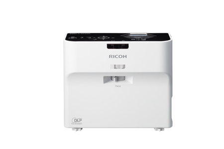 世界最小最軽量の超短焦点プロジェクター I PSiO PJ W X4130N/WX4130<br><small>ミラー反射式の超短焦点プロジェクターとして（2011年11月7日時点、リコー調べ）</small>